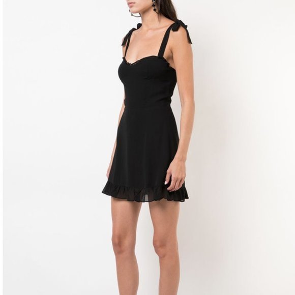 Reformation Christine Dress in Black - Size 4 - Picture 7 of 8